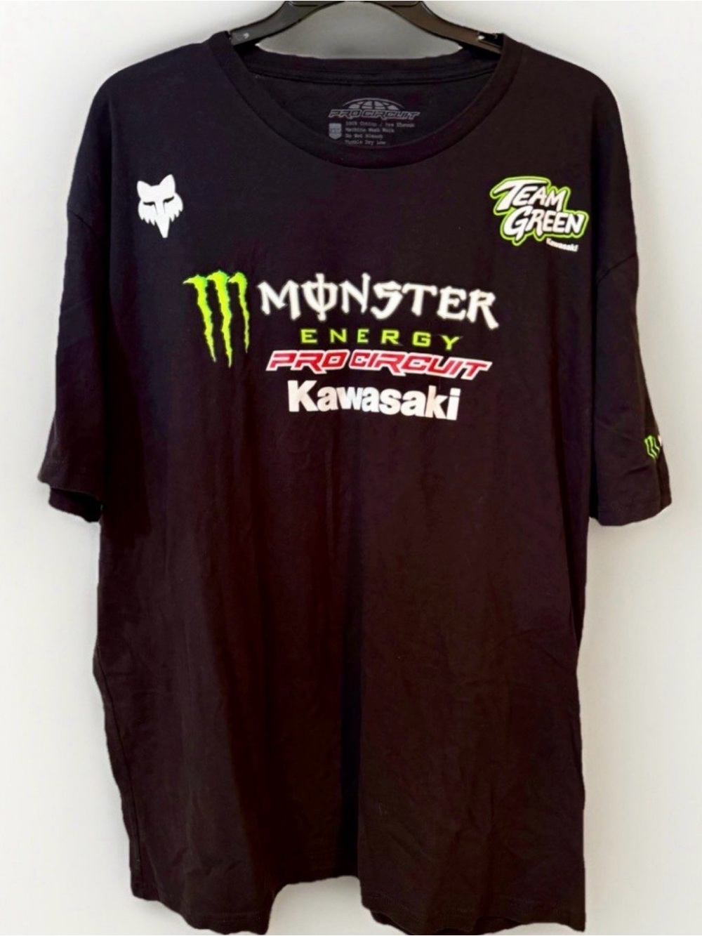 Team Monster Energy Kawasaki Pro Circuit T-shirt Men’s 2XL Black MCross Racing